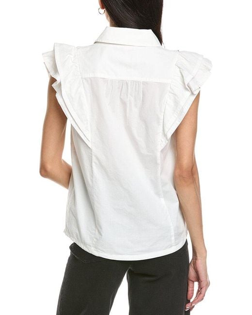 Ramy Brook White Marceline Top