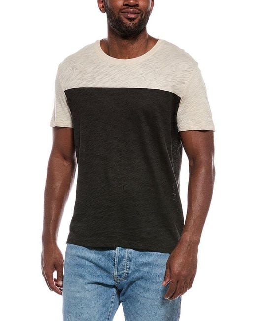 ATM Black Slub Jersey Shirt for men
