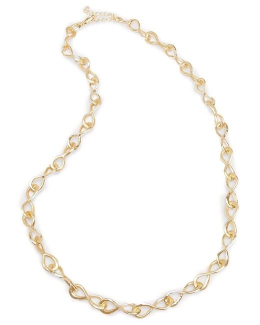 Saachi Metallic Infinity Link Collar Necklace