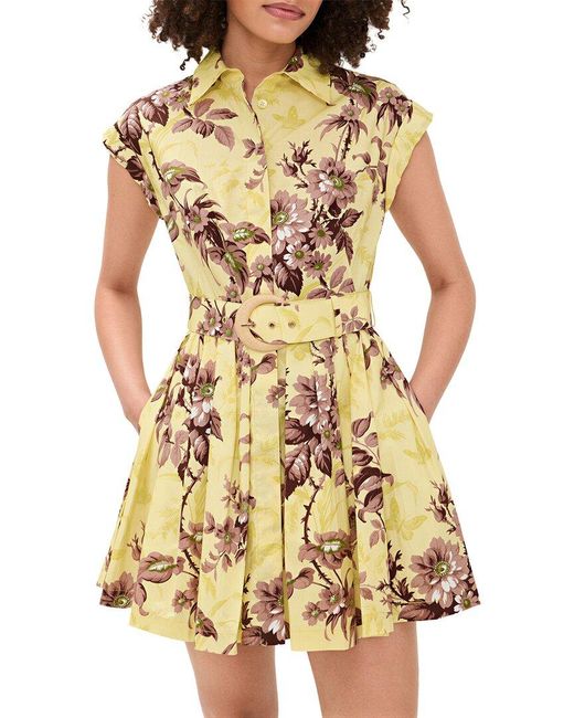 AMINA GLAM Yellow Mini Dress