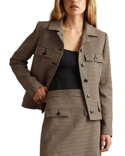 Reiss Brown Lena Casual Jacket
