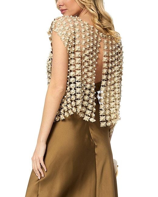 Saachi Natural Pearl Accented Floral Shell