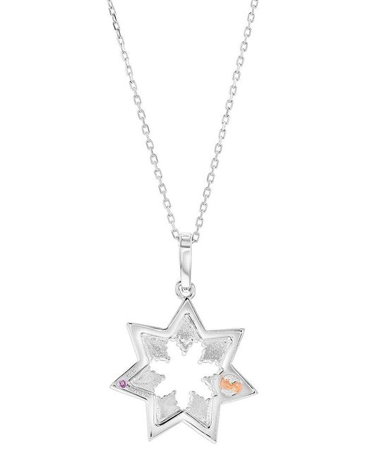 Suzy Levian CZ Jewelry White Suzy Levian Silver Cz Statement Pendant