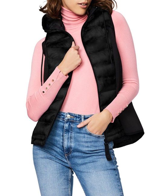 Bernardo Neoprene Combo Printed Vest in 