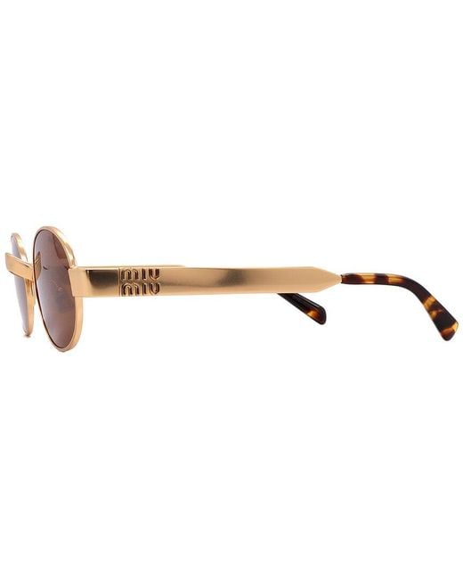 Miu Miu Brown 47Mm Sunglasses