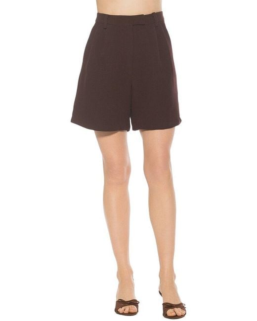 Alexia Admor Brown Dia Short