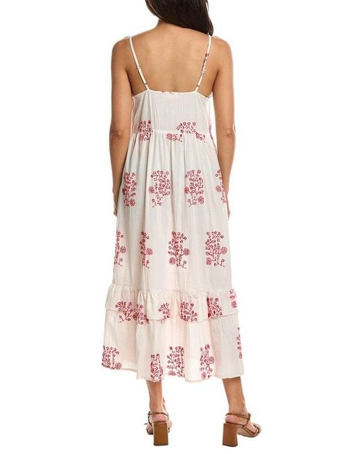 FRNCH Pink Cosette Midi Dress