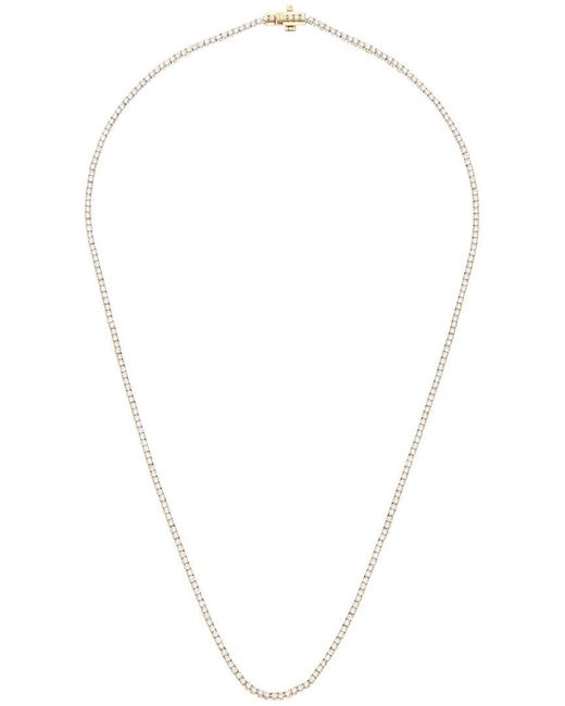 Lab Grown Diamonds Metallic 14K 5.00 Ct. Tw. Lab-Grown Diamond Tennis Necklace