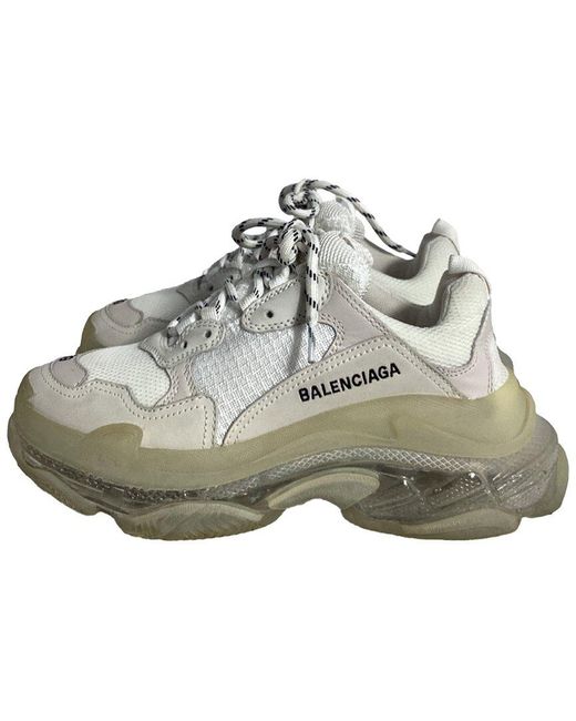 Balenciaga Gray Polyester Triple S Sneaker (Authentic Pre-Loved) for men