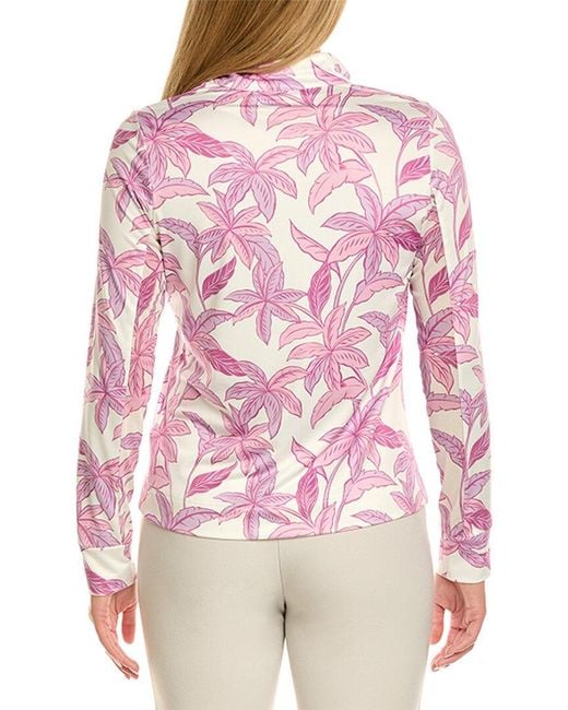 Stella Parker Pink 1/2-Zip Pullover
