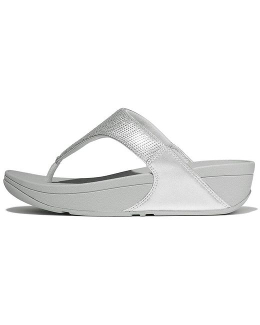 Fitflop White Lulu Sequin Sandal
