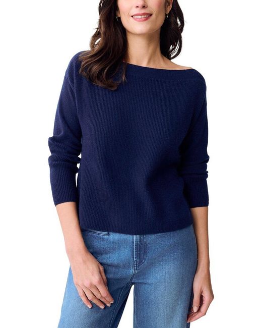 J.McLaughlin Blue Courcheval Cashmere Sweater