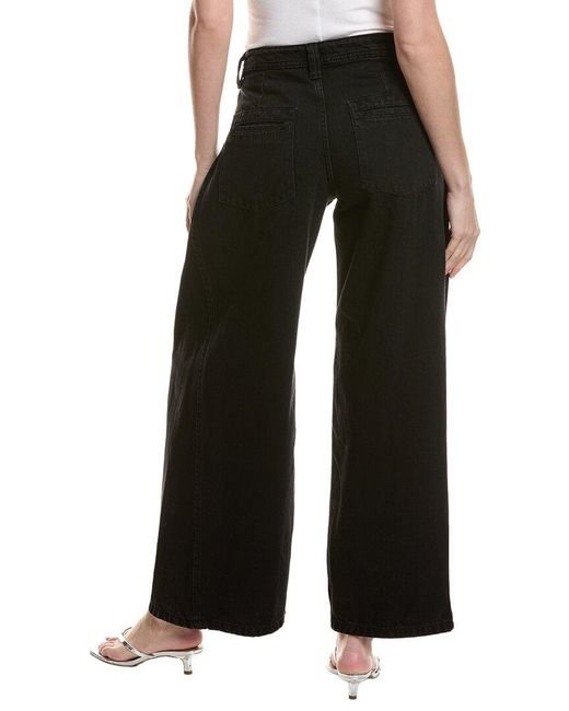 Free People Black We The Free Block Party Pleated Boyfriend Jean