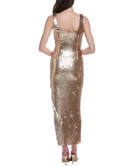 Line & Dot Natural Naida Sequins Dress