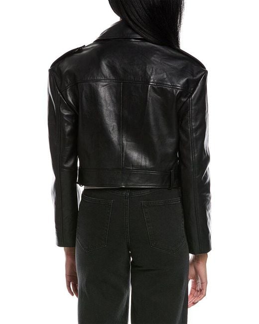 Walter Baker Black Milan Leather Jacket
