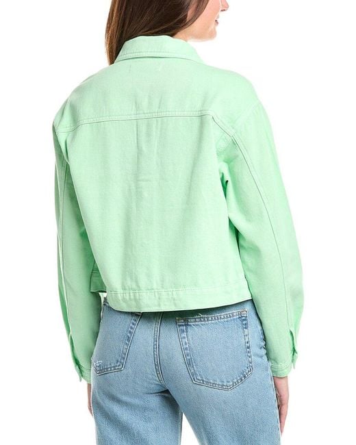 Saltwater Luxe Green Denim Jacket