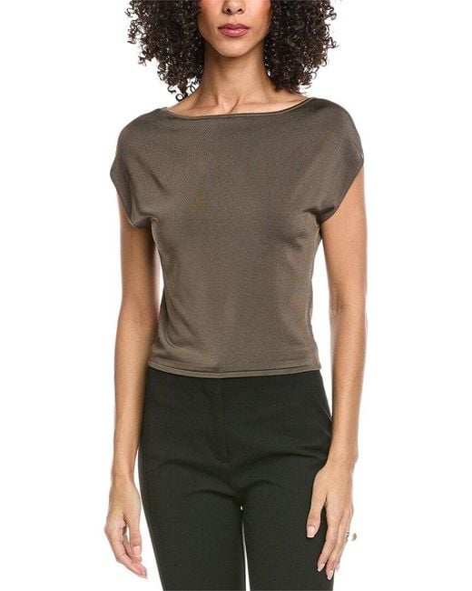Jonathan Simkhai Gray Lorra Off Shoulder Top