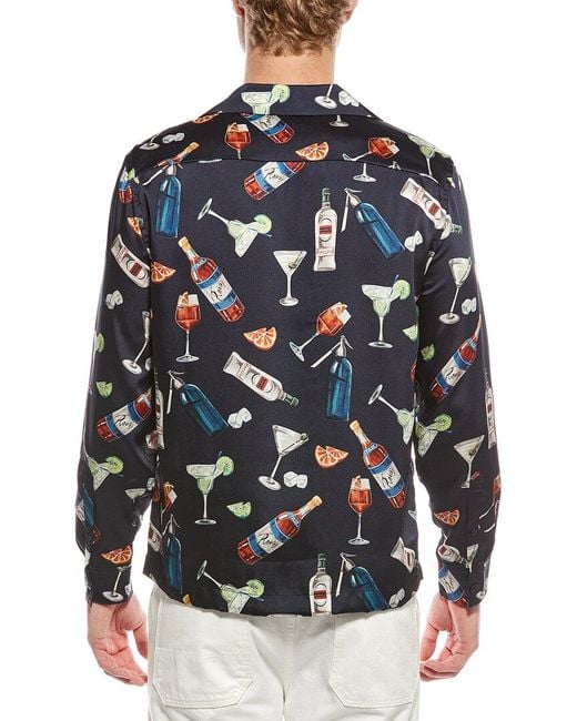 Reiss Blue Cuban Cocktail Shirt for men