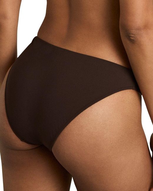 Reiss Brown Alba Fixed Side Bikini Bottom