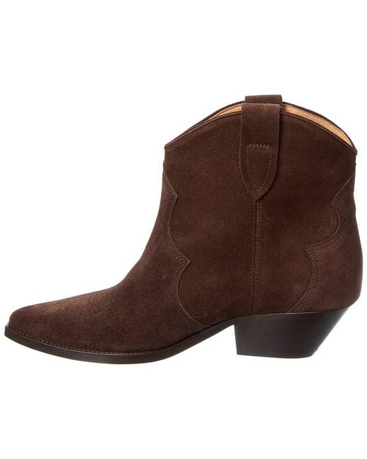 Isabel Marant Brown Dewina Suede Bootie