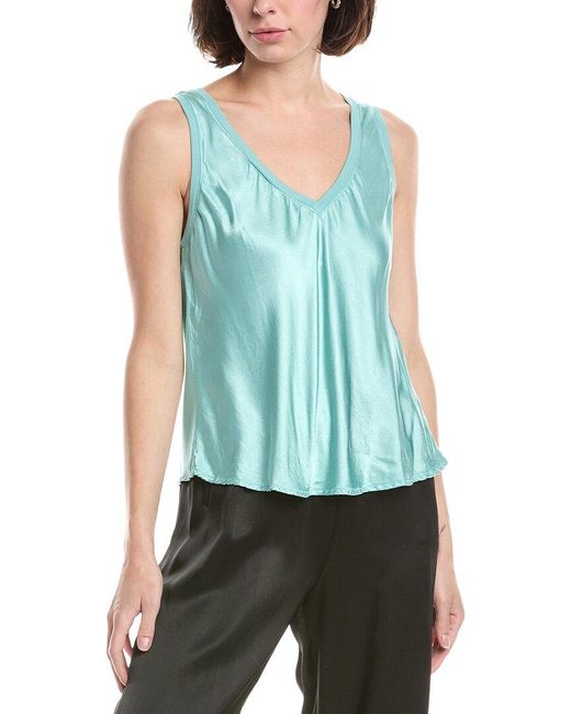 Michael Stars Blue Liz V-Neck Tank