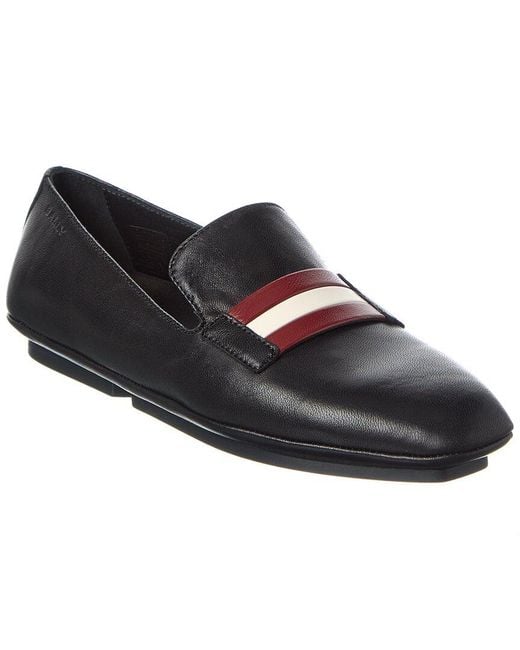 Bally Black Caly Leather Loafer
