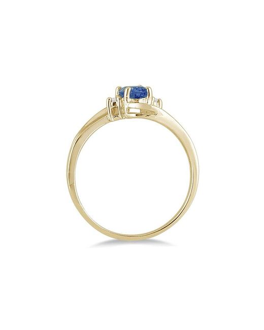 Gem Spark Blue 14K 0.49 Ct. Tw. Diamond & Sapphire Ring