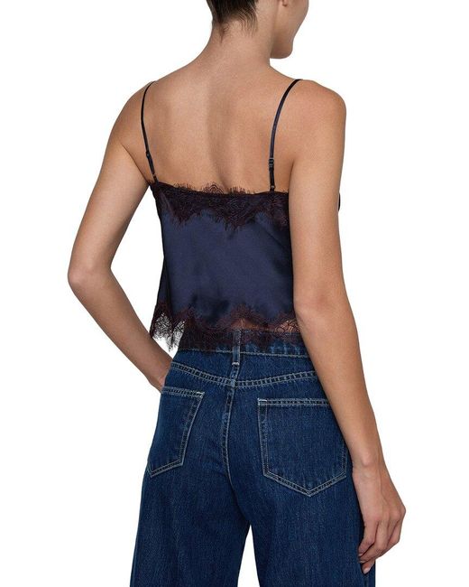 L'Agence Blue Kimber Tank Top