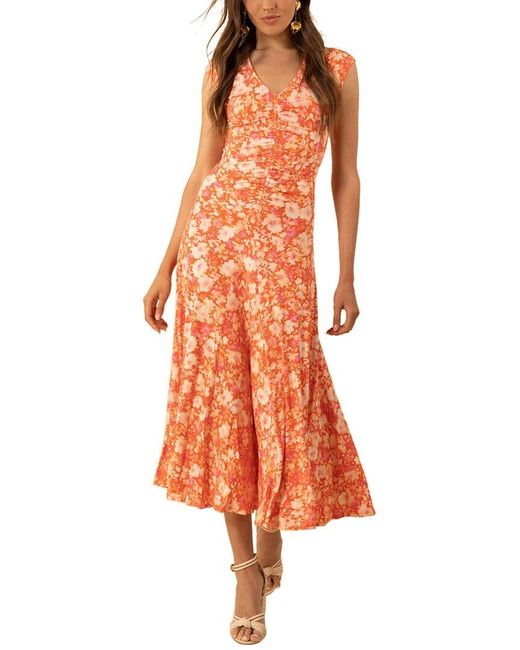 Hale Bob Orange Brynn Maxi Dress