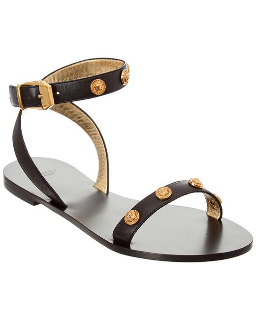 Versace womens flat sandals Clearance