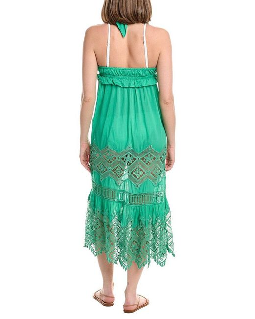 Ramy Brook Green Aviana Cover-Up Dress