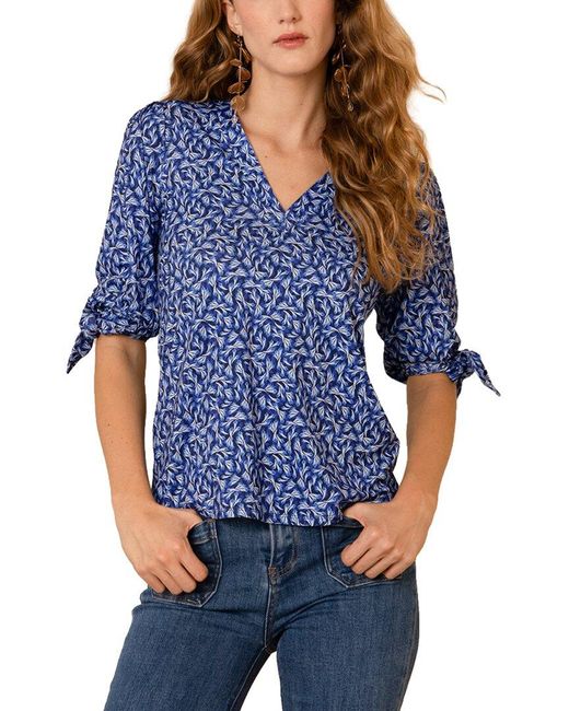 Hale Bob Blue Chana Top