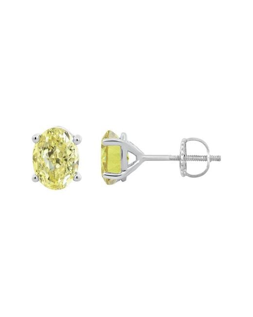 Brilliant Bloom White 14K 2.00 Ct. Tw. Lab-Grown Diamond Stud Earrings