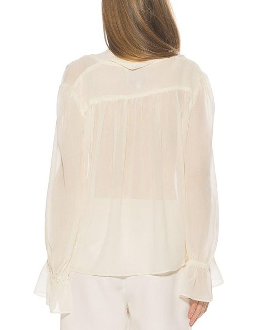 Alexia Admor Natural Lin Blouse