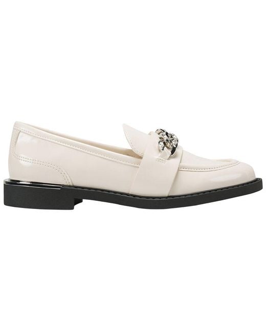 DKNY White Ryleigh Stone Loafer