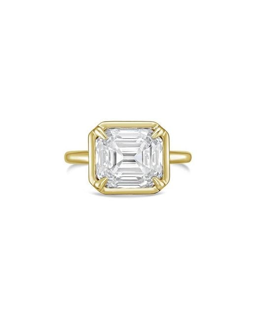 Diana M White Diana M. 14K 4.00 Ct. Tw. Lab-Grown Diamond Bezel Ring