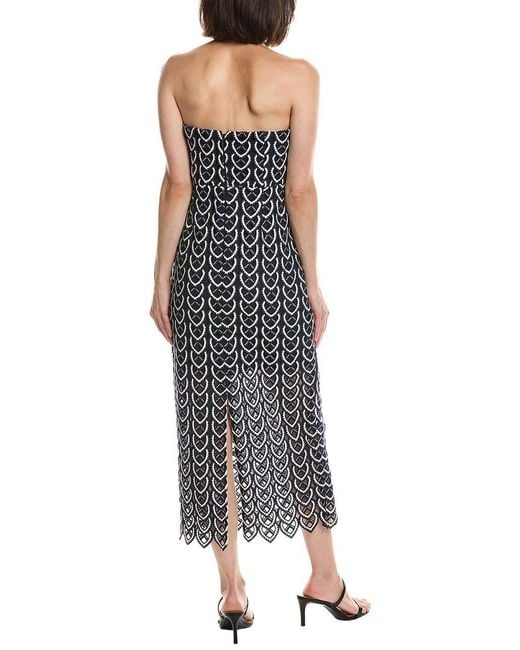 MILLY Multicolor Kait Midi Dress