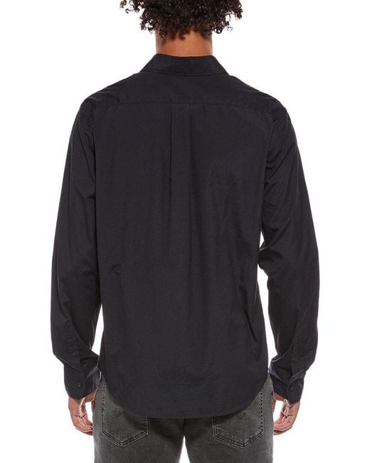 Vince Blue Poplin Classic Shirt for men
