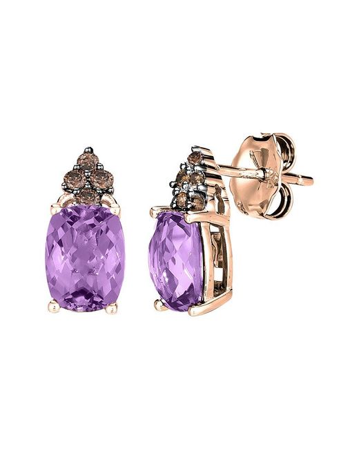 Le Vian Purple Euphoria Chocolate 14K 1.74 Ct. Tw. Diamond & Amethyst Earrings