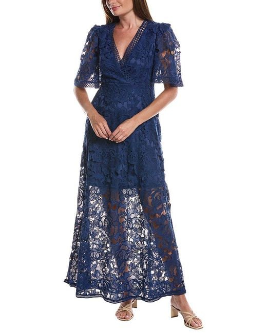 LAYERED WITH LOVE Blue Maxi Dress