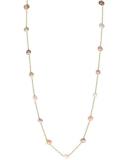 Effy Fine Jewelry Metallic 14K 7Mm Pearl Necklace
