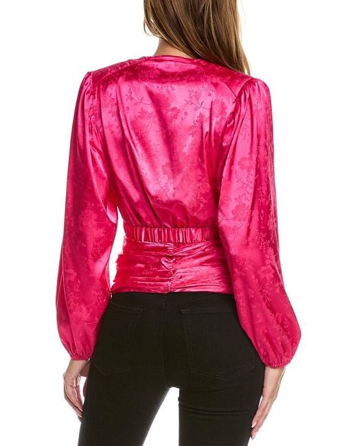 Ronny Kobo Red Justine Top