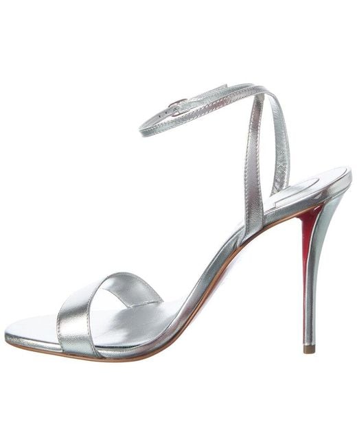 Christian Louboutin Metallic Miss Z 100 Leather Sandal