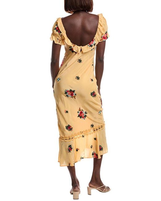 Free People Metallic Bali Santa Cruz Dress