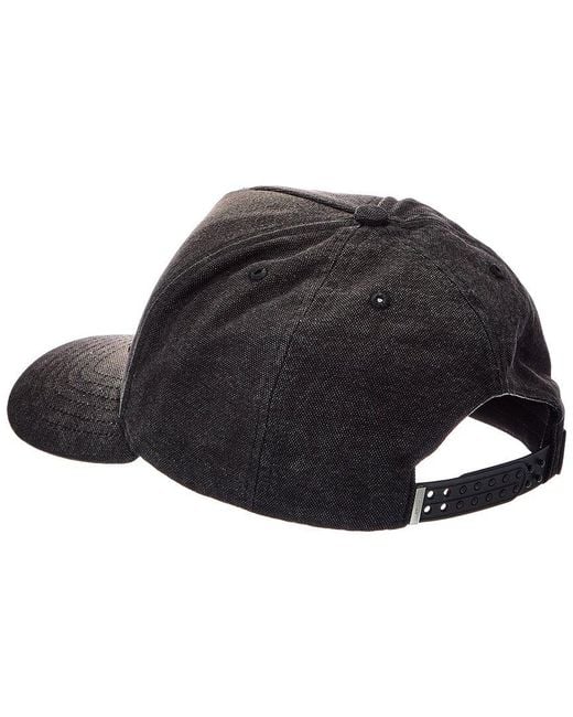 Amiri Black Leather-Trim Cap for men