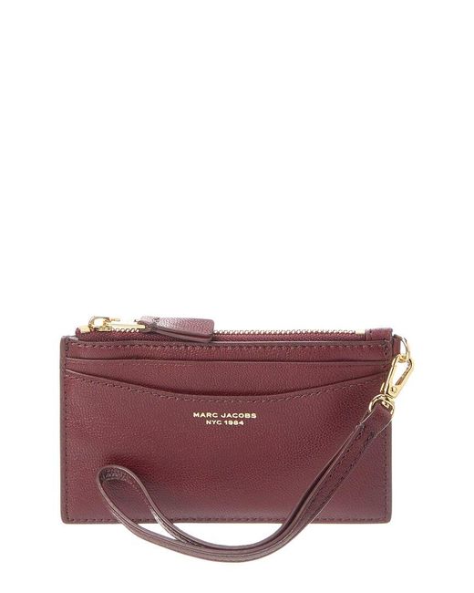 Marc Jacobs Purple Leather Wristlet Wallet