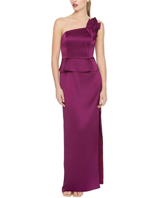 Kay Unger Purple Kiara Gown