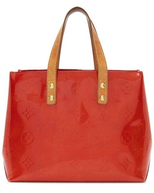 Louis Vuitton Red Monogram Vernis Leather Reade Pm (Authentic Pre-Owned)
