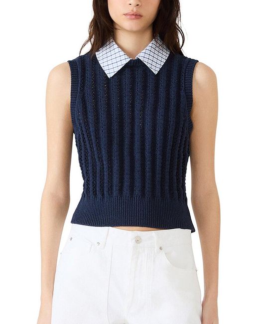 Steve Madden Blue Embree Sweater Vest