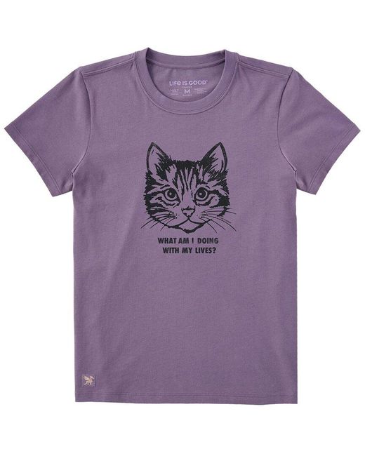 Life Is Good. Purple Crusher T-Shirt